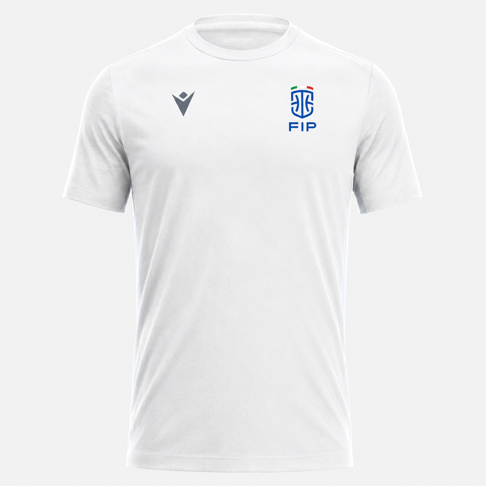 T-SHIRT MACRON FIP BIANCA